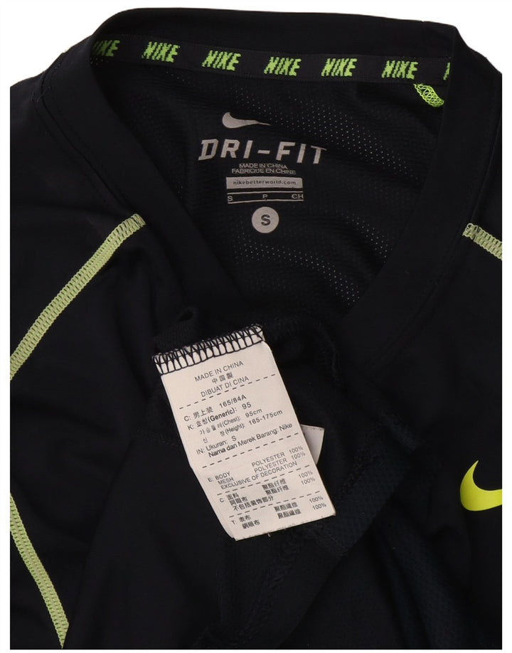 Camiseta Nike Masculina Dri Fit Top Pequeno Poliéster Azul Marinho