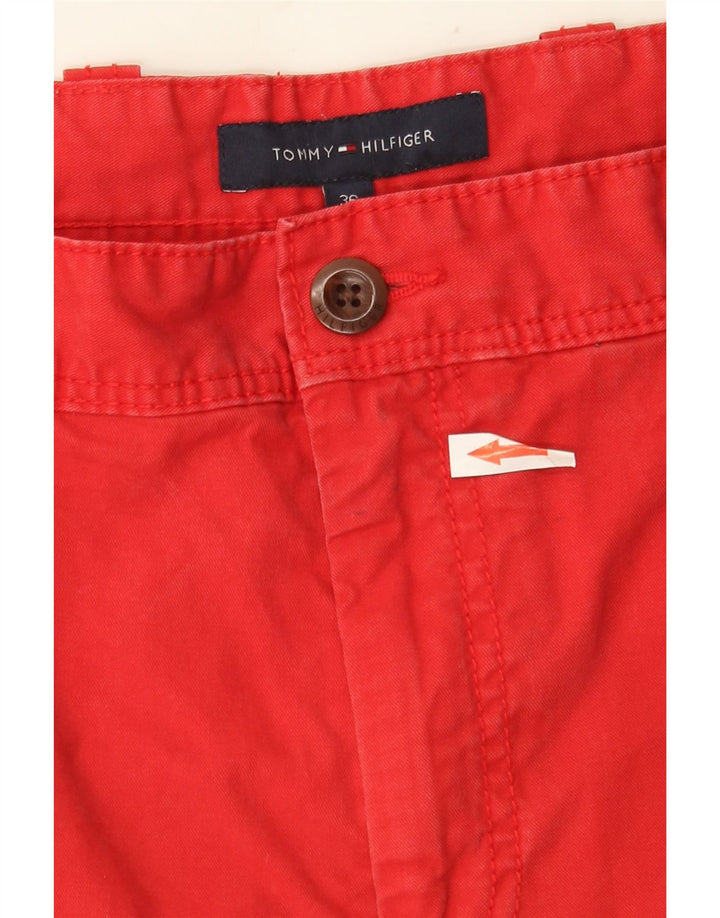 Shorts cargo masculino TOMMY HILFIGER W36 grande algodão vermelho