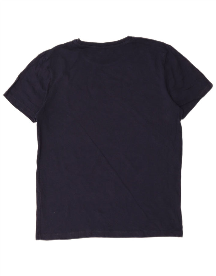 Camiseta masculina Jack & Jones grande algodão azul marinho