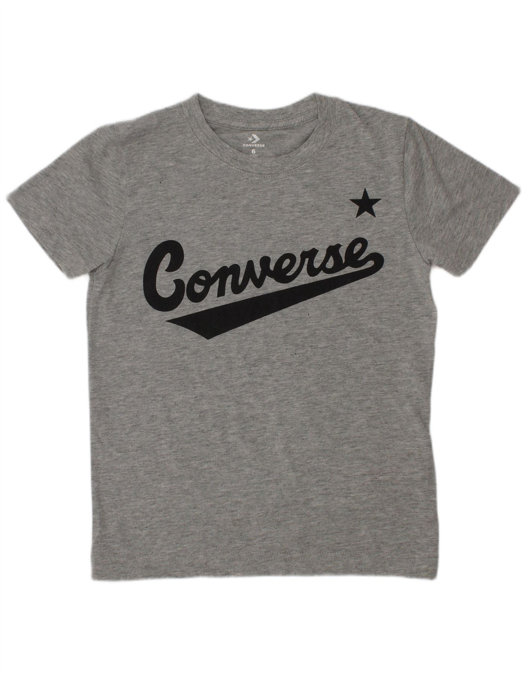Camiseta Converse Boys Graphic 5-6 Anos Cinza Médio Algodão
