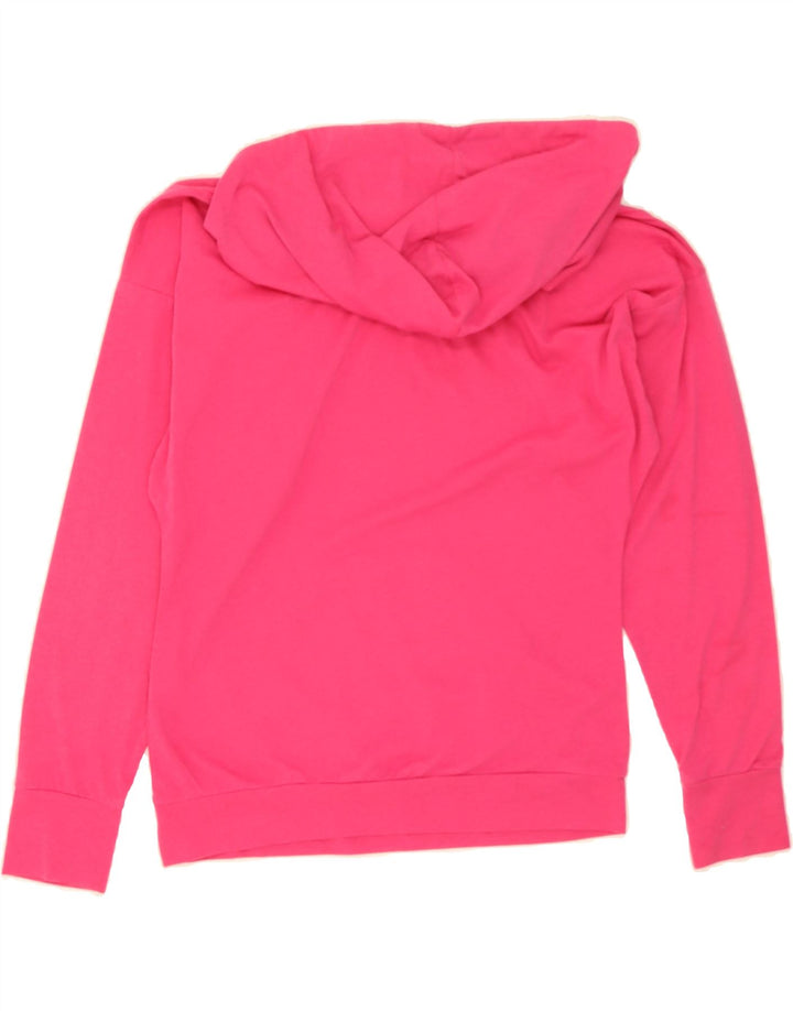 PUMA Womens Oversized Hoodie Jumper UK 12 Medium Pink Cotton Vintage Puma and Second-Hand Puma from Messina Hembry 