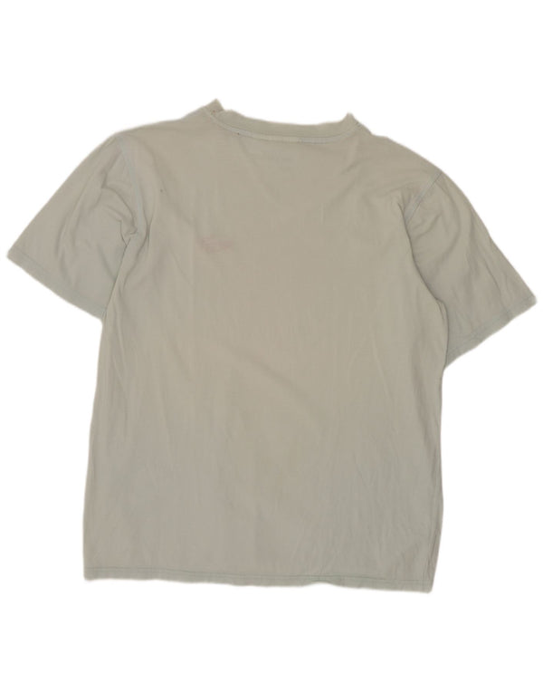 Camiseta masculina Puma regular de manga curta Top médio azul algodão