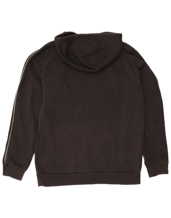Adidas Mens Hoodie Jumper Grande Algodão Preto