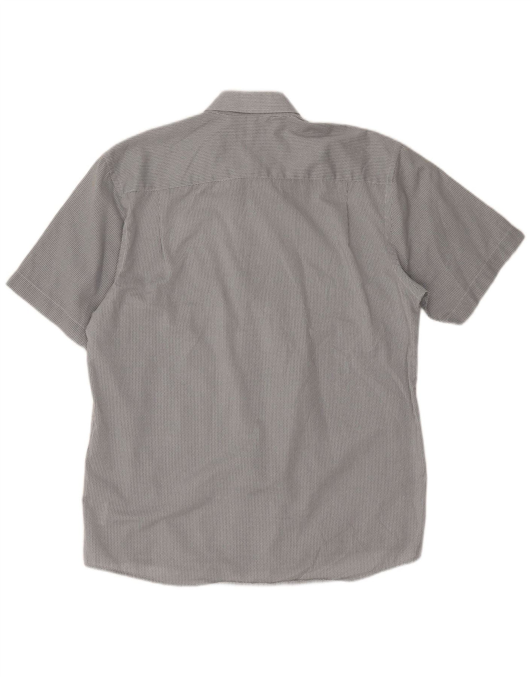 Camisa masculina Pierre Cardin de manga curta regular fit XL cinza Chevron poliéster