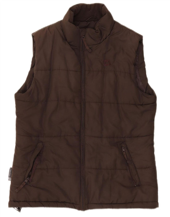 Colete acolchoado feminino Mountain Essentials UK 12 poliéster marrom médio