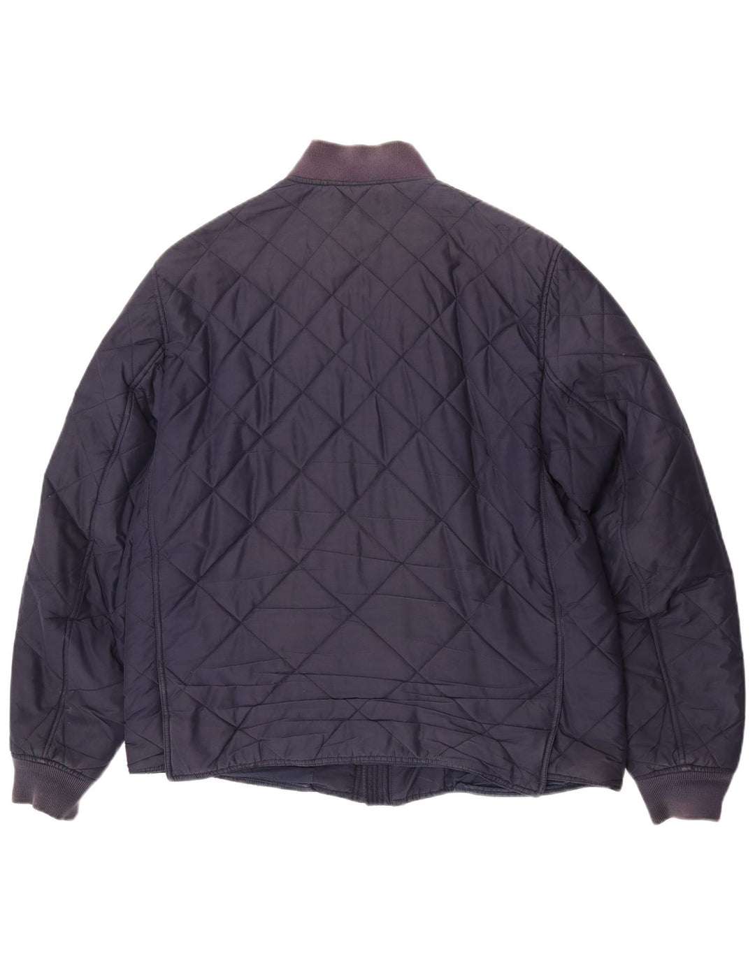 Jaqueta acolchoada masculina Lacoste IT 56 3XL azul marinho poliéster