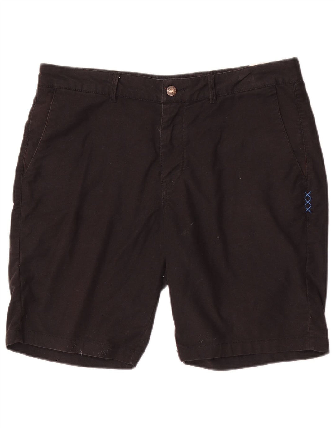 Scotch & Soda Mens Chino Shorts W32 Grande Algodão Preto