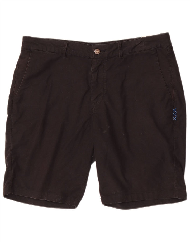 Scotch & Soda Mens Chino Shorts W32 Grande Algodão Preto