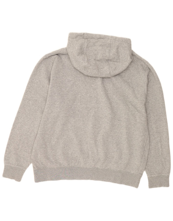 Nike masculino gráfico moletom com capuz XL cinza manchado de algodão