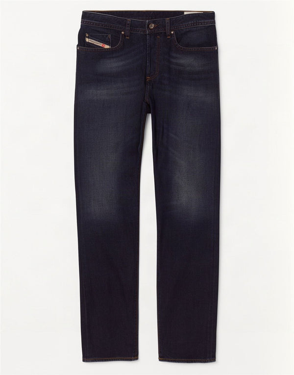 Diesel Mens Buster Regular Slim Tapered Jeans W32 L32 Azul Marinho Algodão
