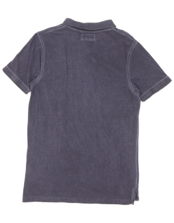 Camisa polo masculina Liu Jo pequena algodão azul marinho