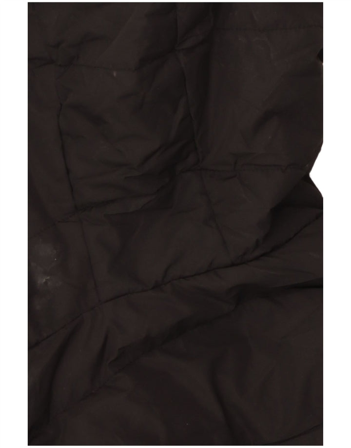 Jaqueta feminina SUPERDRY acolchoada com capuz UK 12 poliéster preto médio