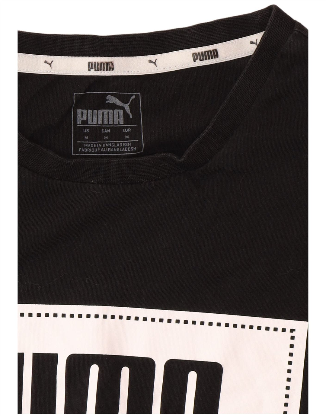 Camiseta masculina PUMA Graphic Top Médio Preto