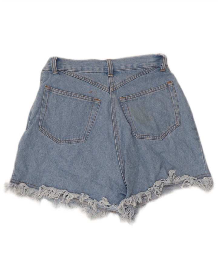 Shorts jeans feminino VINTAGE W36 XL algodão azul