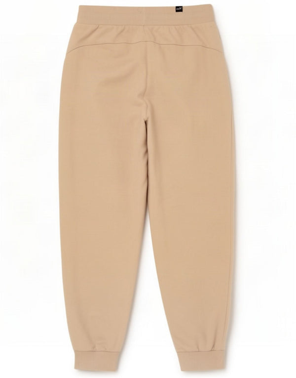 Puma Womens Tracksuit Trousers Joggers UK 12 Medium Beige Cotton