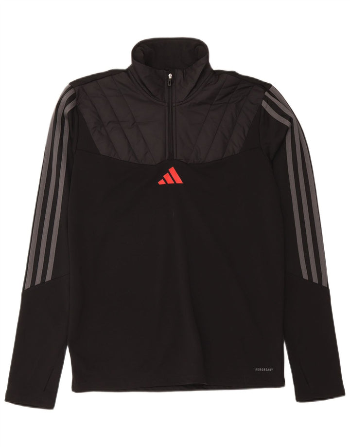Adidas Mens Aeroready Pullover Treino Top Médio Preto Colourblock