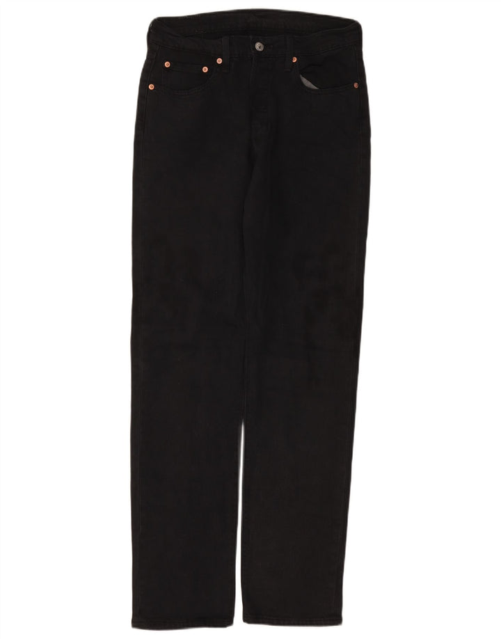 LEVI'S Masculino 501 Straight Jeans W29 L32 Algodão Preto