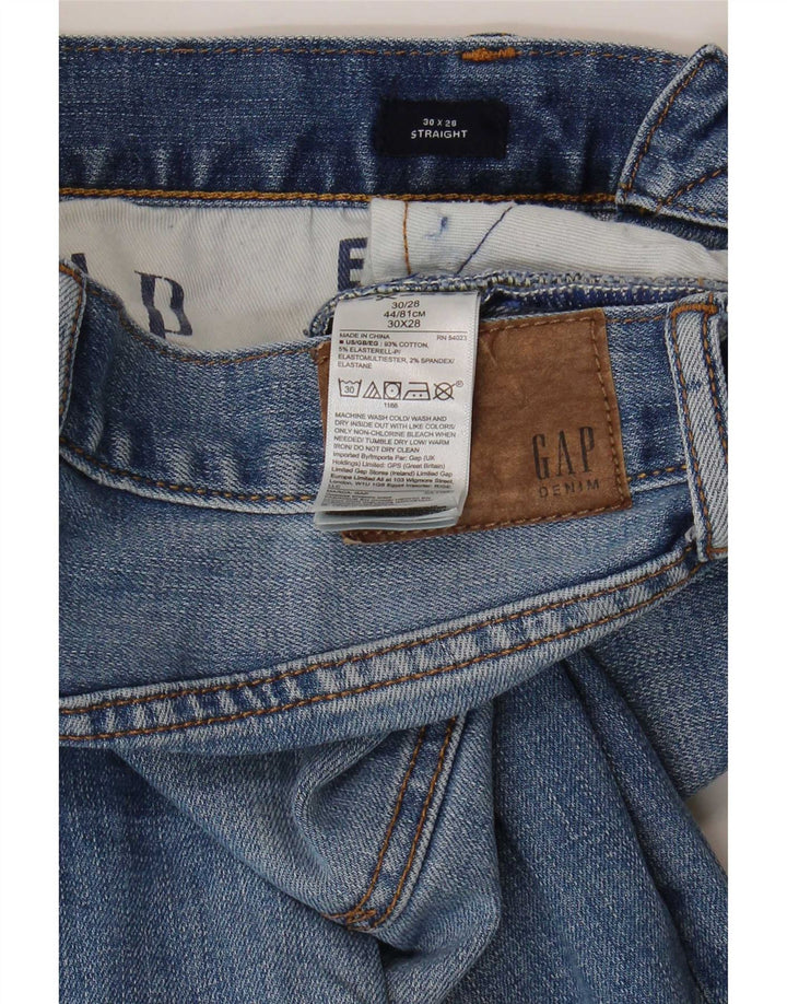 Jeans retos masculinos Gap W30 L28 algodão azul