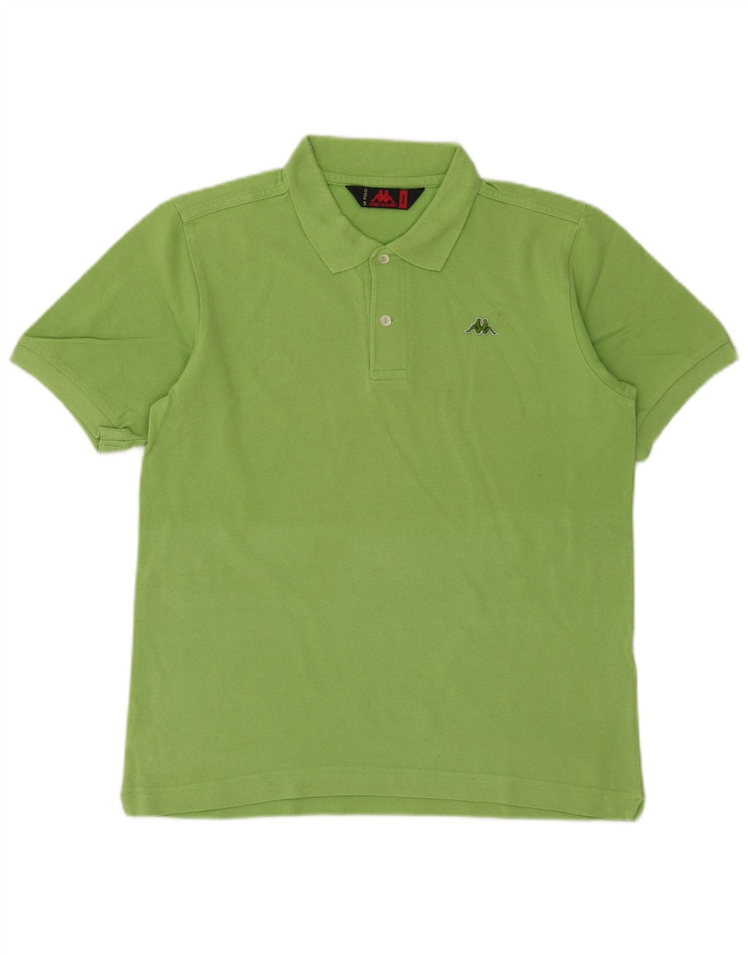 Camisa polo masculina Kappa pequena algodão verde