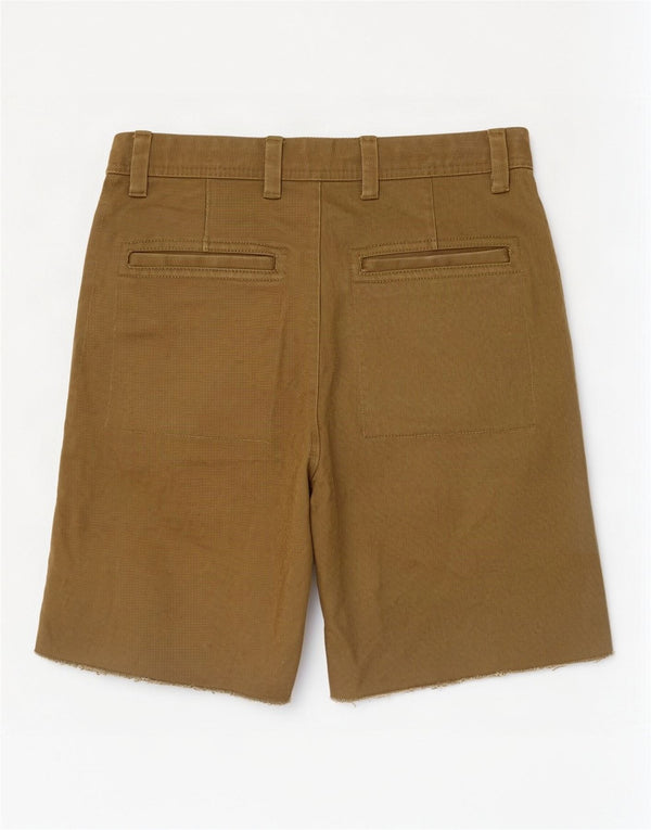 Zara Mens Chino Shorts EU 38 Pequeno W30 Caqui