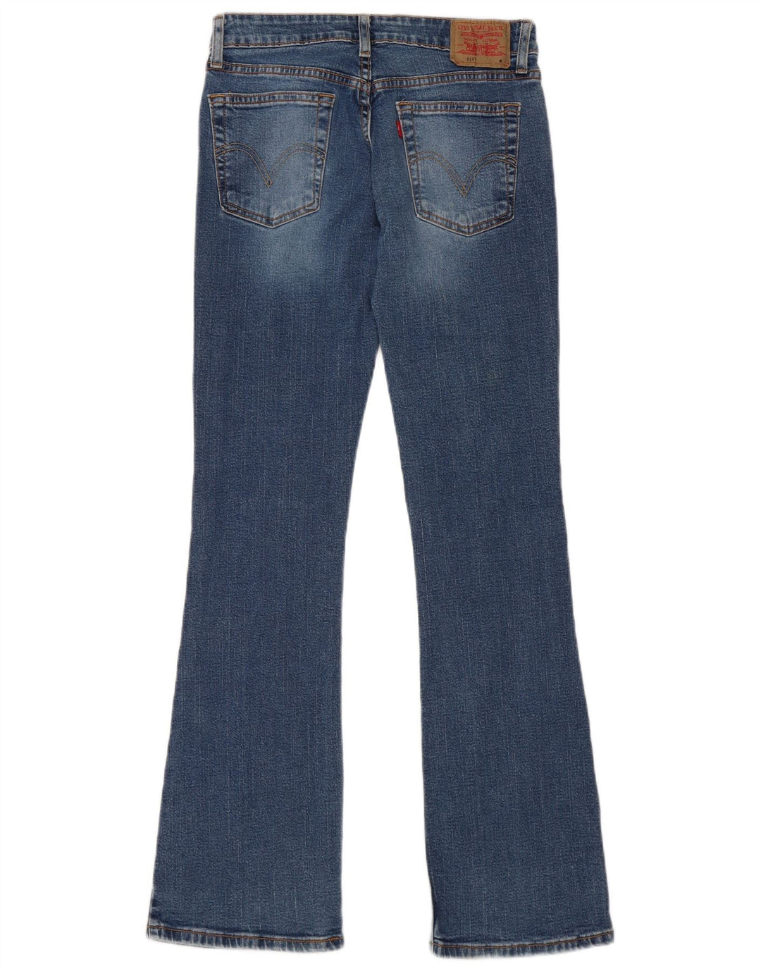 Jeans feminino Super Low Bootcut Levi's US 5 Médio W30 L31 Azul Algodão