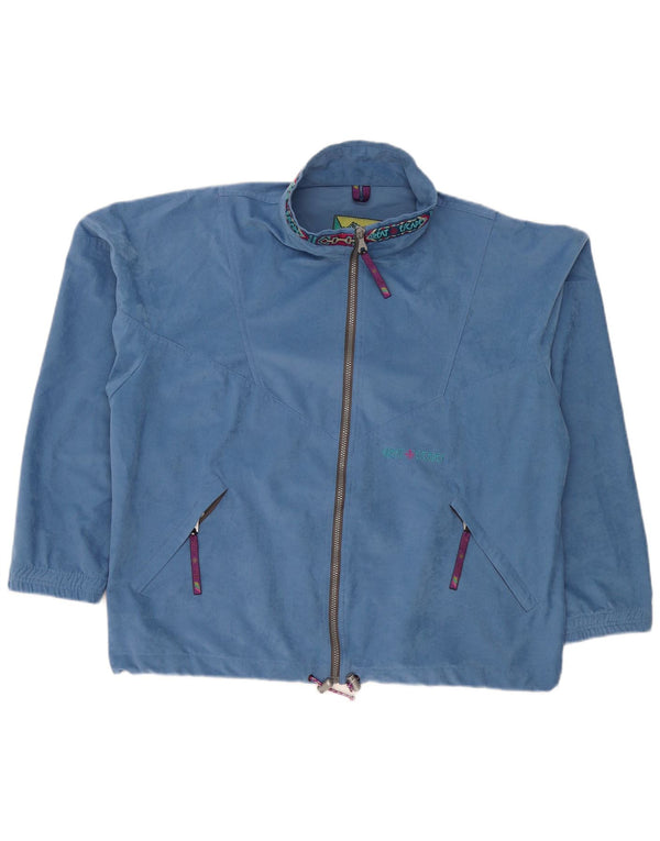 Jaqueta masculina de veludo gráfico Great Escapes com capuz XL azul poliéster