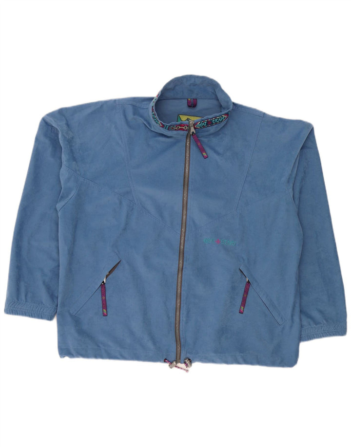 Jaqueta masculina de veludo gráfico Great Escapes com capuz XL azul poliéster