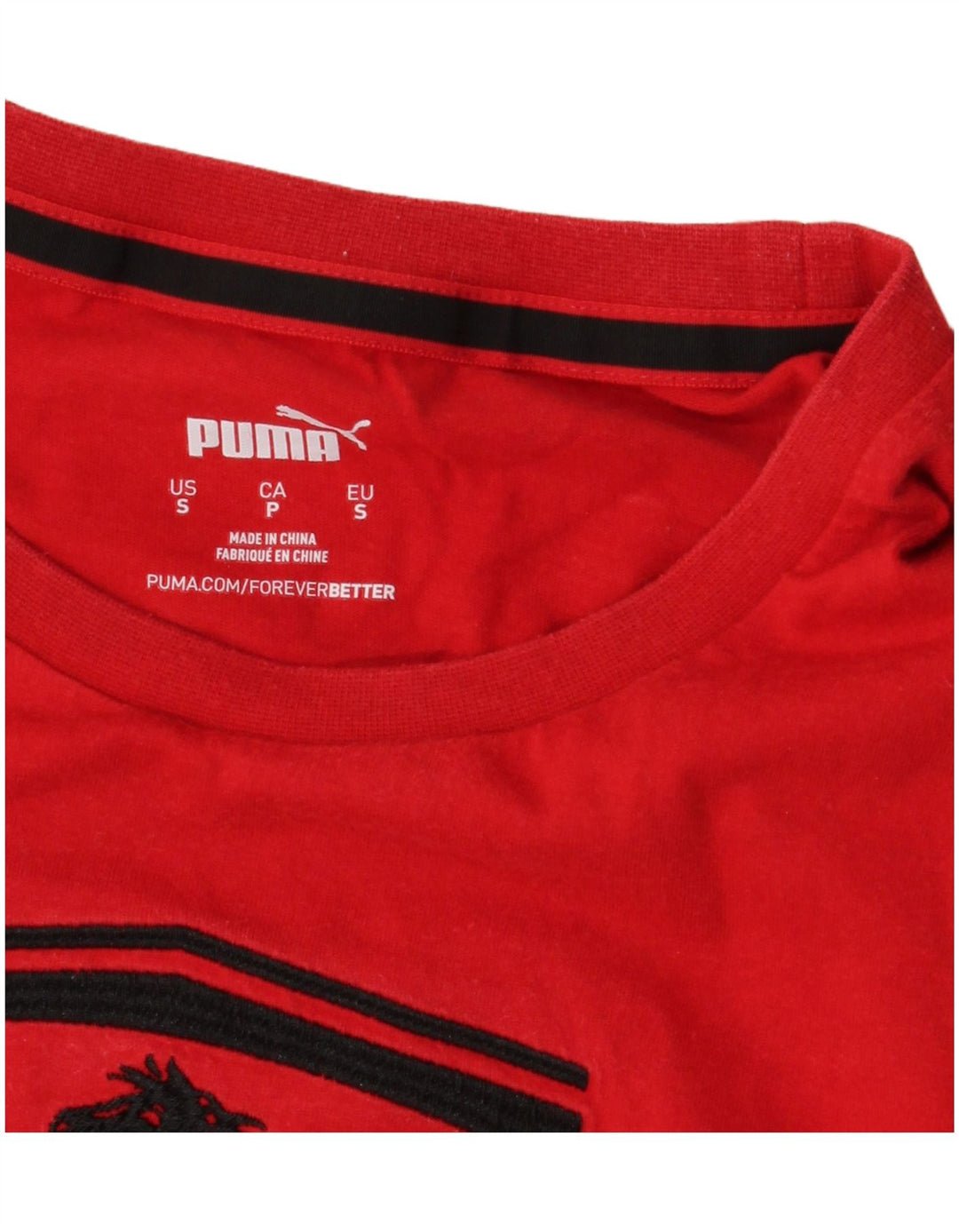 Camiseta PUMA Masculina Ferrari Graphic Top Pequeno Vermelho