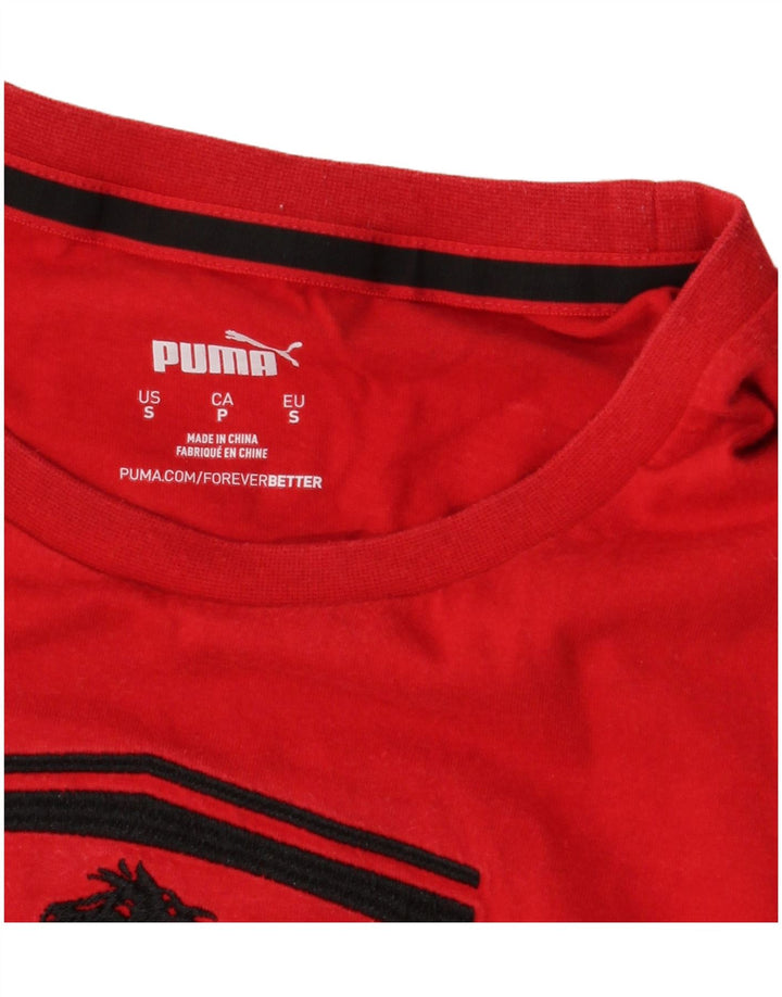 Camiseta PUMA Masculina Ferrari Graphic Top Pequeno Vermelho