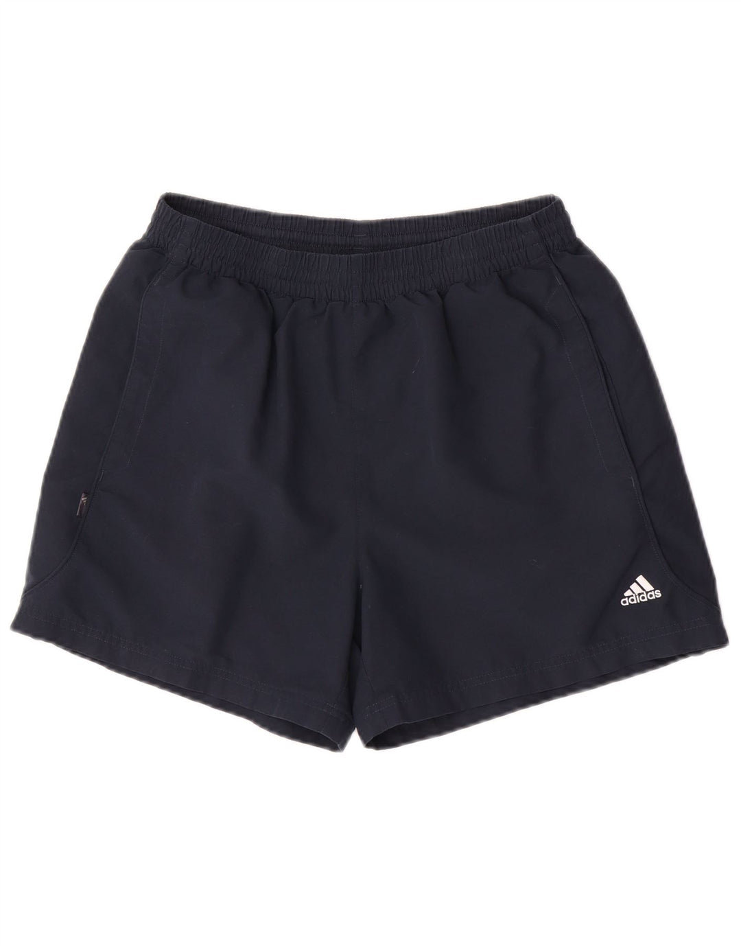 Shorts esportivos masculinos Adidas médio azul marinho poliéster