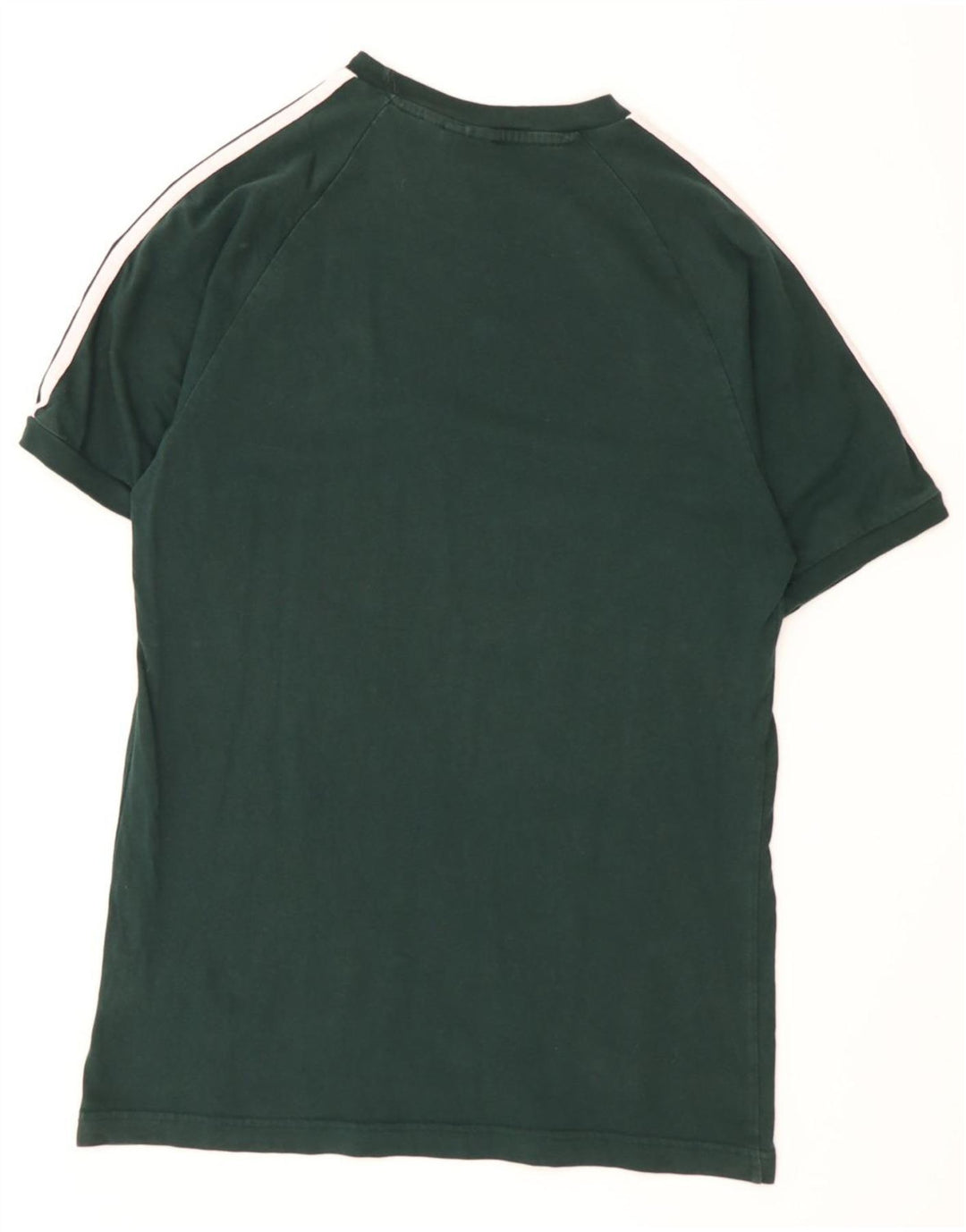 Adidas Mens Camiseta Top Médio Algodão Verde