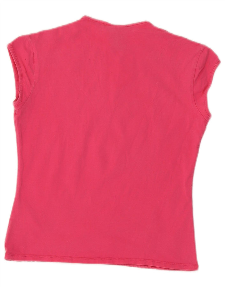 Camiseta Nike Feminina Crop Top UK 10/12 Médio Algodão Rosa