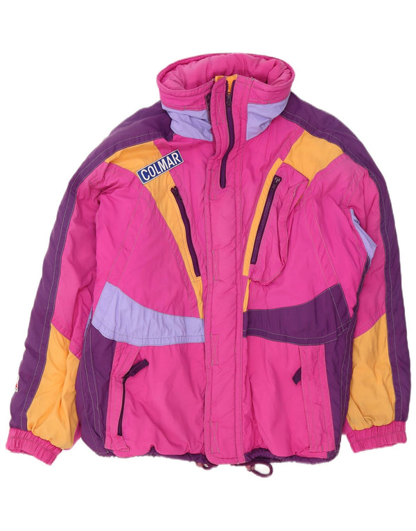 Jaqueta de esqui masculina Colmar IT 48 poliamida colorblock rosa médio