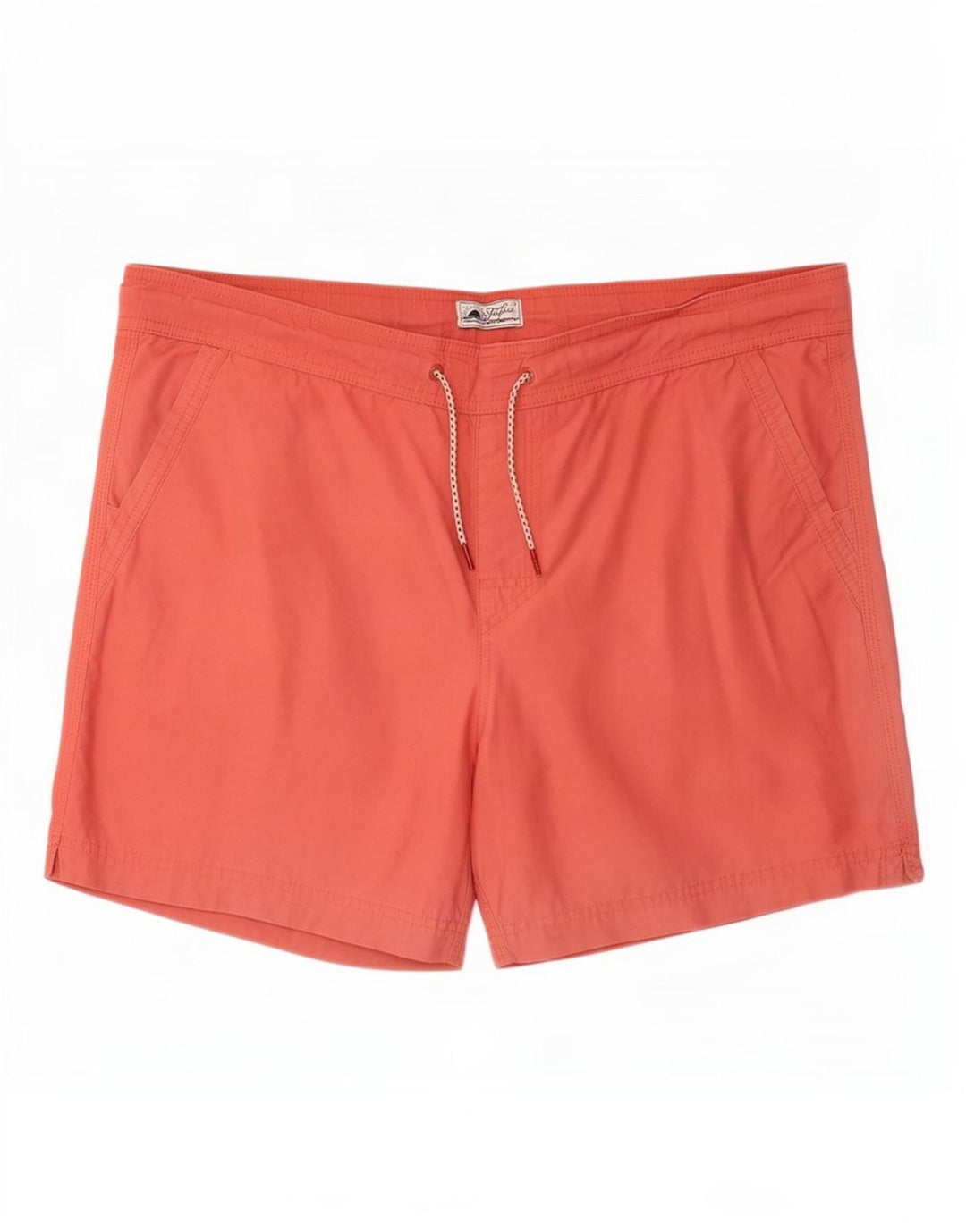 Shorts de natação masculino Fat Face grande algodão vermelho