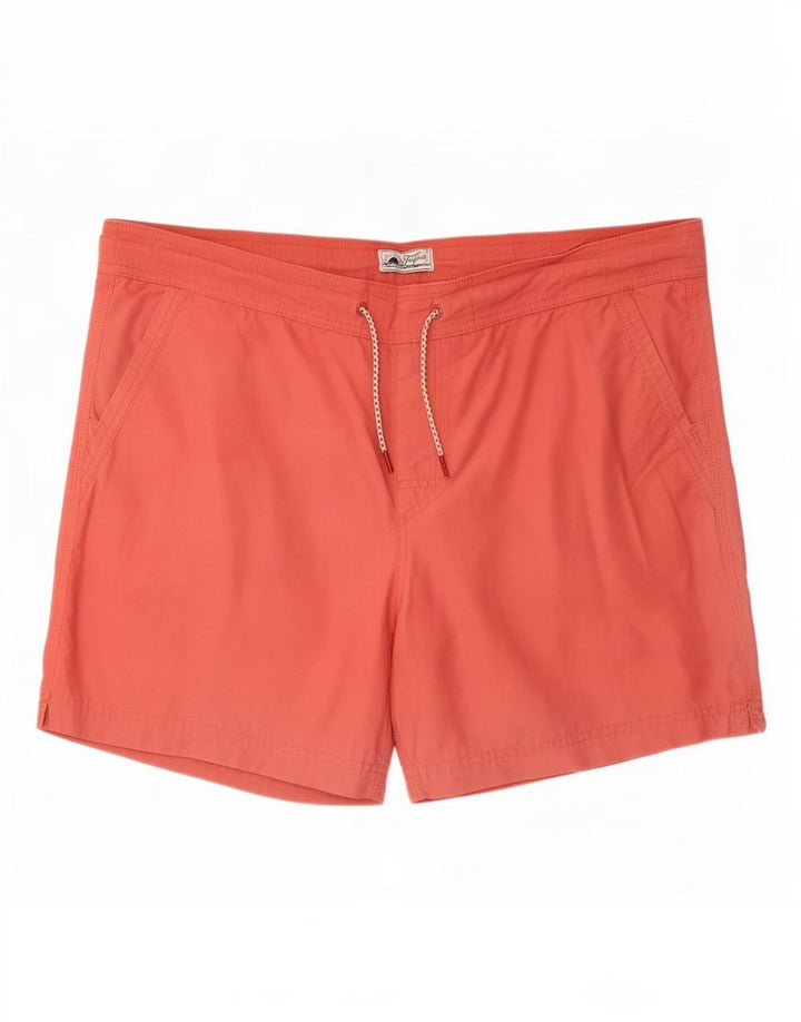 Shorts de natação masculino Fat Face grande algodão vermelho