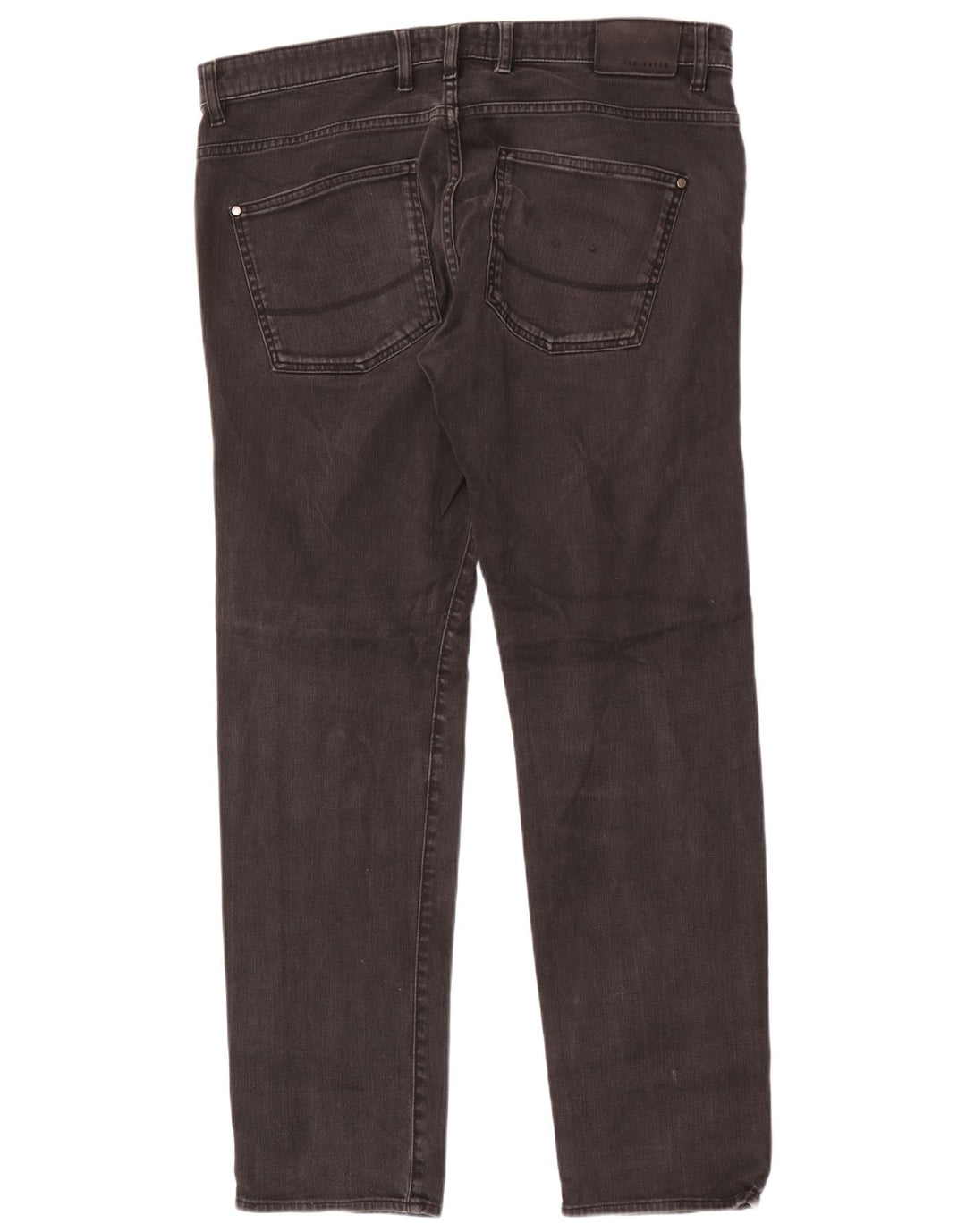 Calça jeans reta masculina Ted Baker W36 L30 preta