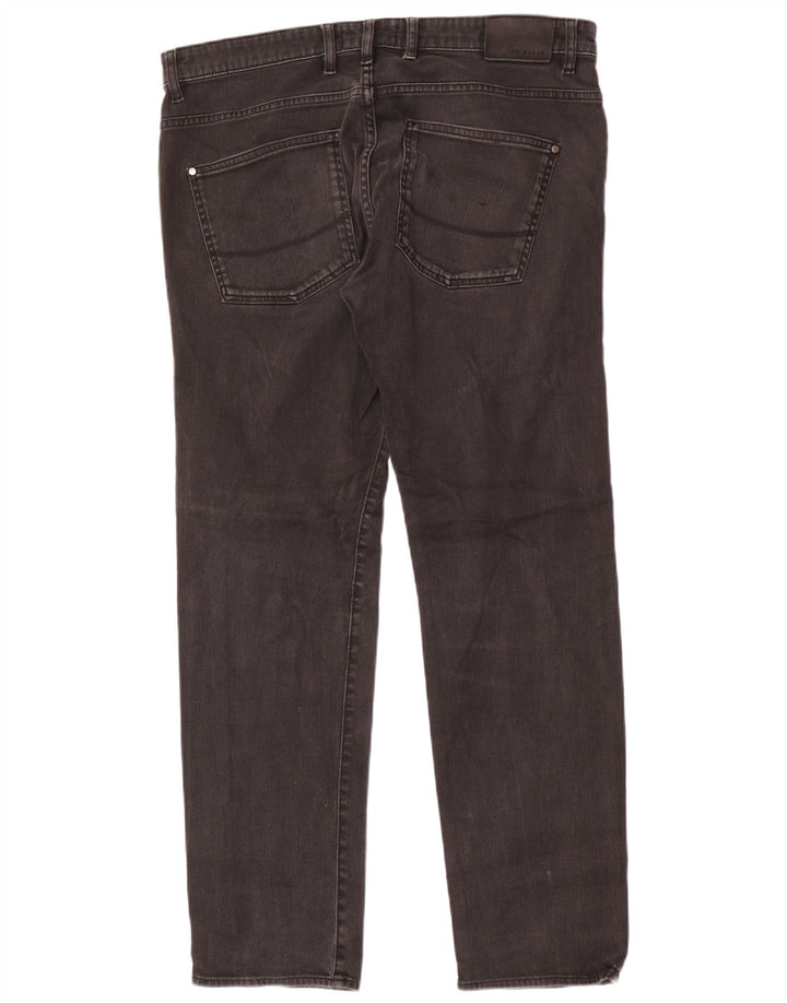 Calça jeans reta masculina Ted Baker W36 L30 preta