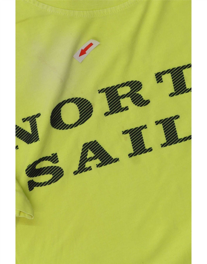 Camiseta masculina North Sails com estampa gráfica de algodão verde médio