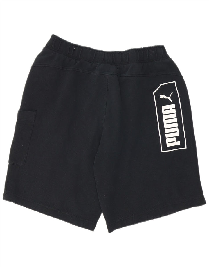 Shorts esportivos gráficos masculinos PUMA grandes pretos