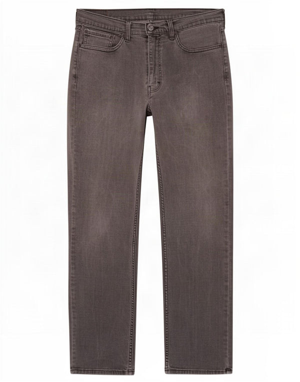 Calça jeans masculina Levi's 514 Straight W36 L32 cinza algodão