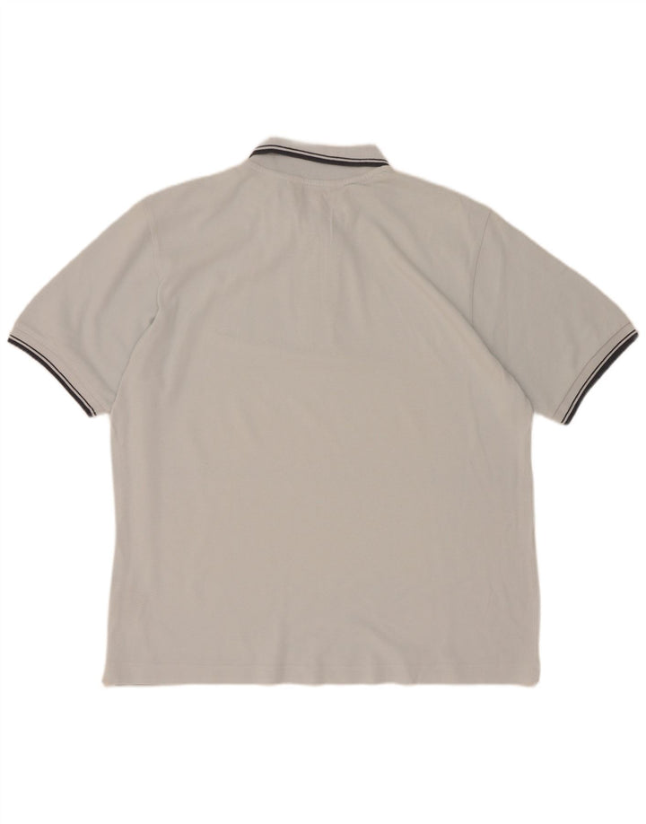 Camisa polo masculina Kappa pequena azul algodão