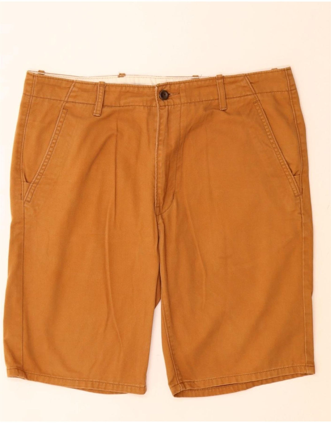 LEVI'S Mens Chino Shorts W34 Grande Algodão Marrom