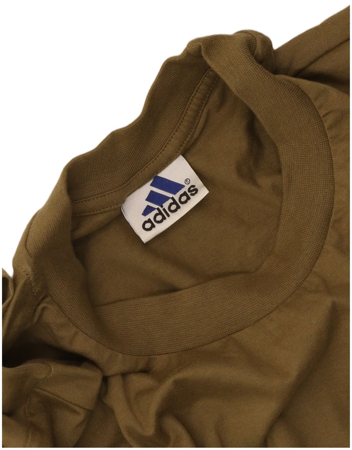 Adidas Mens Graphic T-Shirt Top Grande Caqui