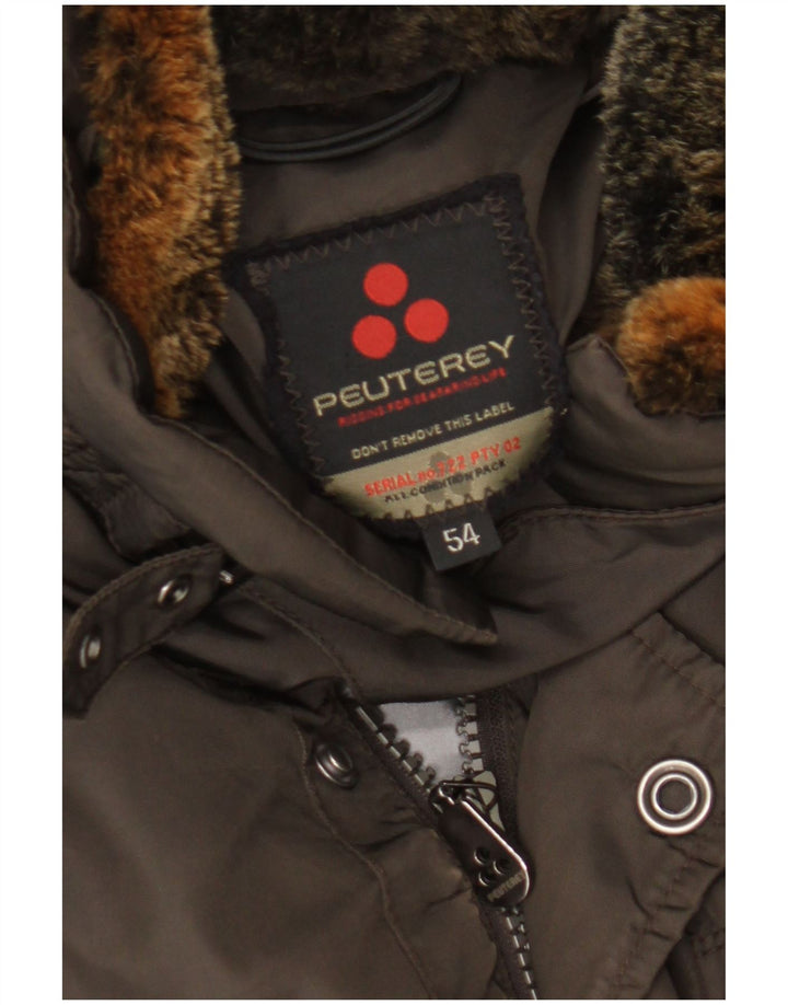 Jaqueta masculina acolchoada PEUTEREY EU 54 XL marrom poliamida