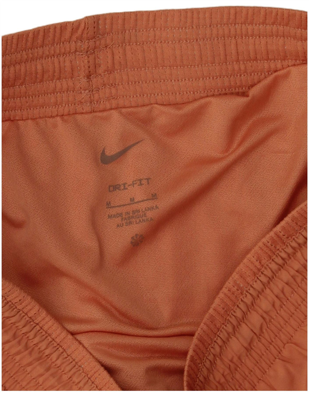 Nike Womens Dri Fit Sport Shorts UK 14 Médio Laranja Poliéster