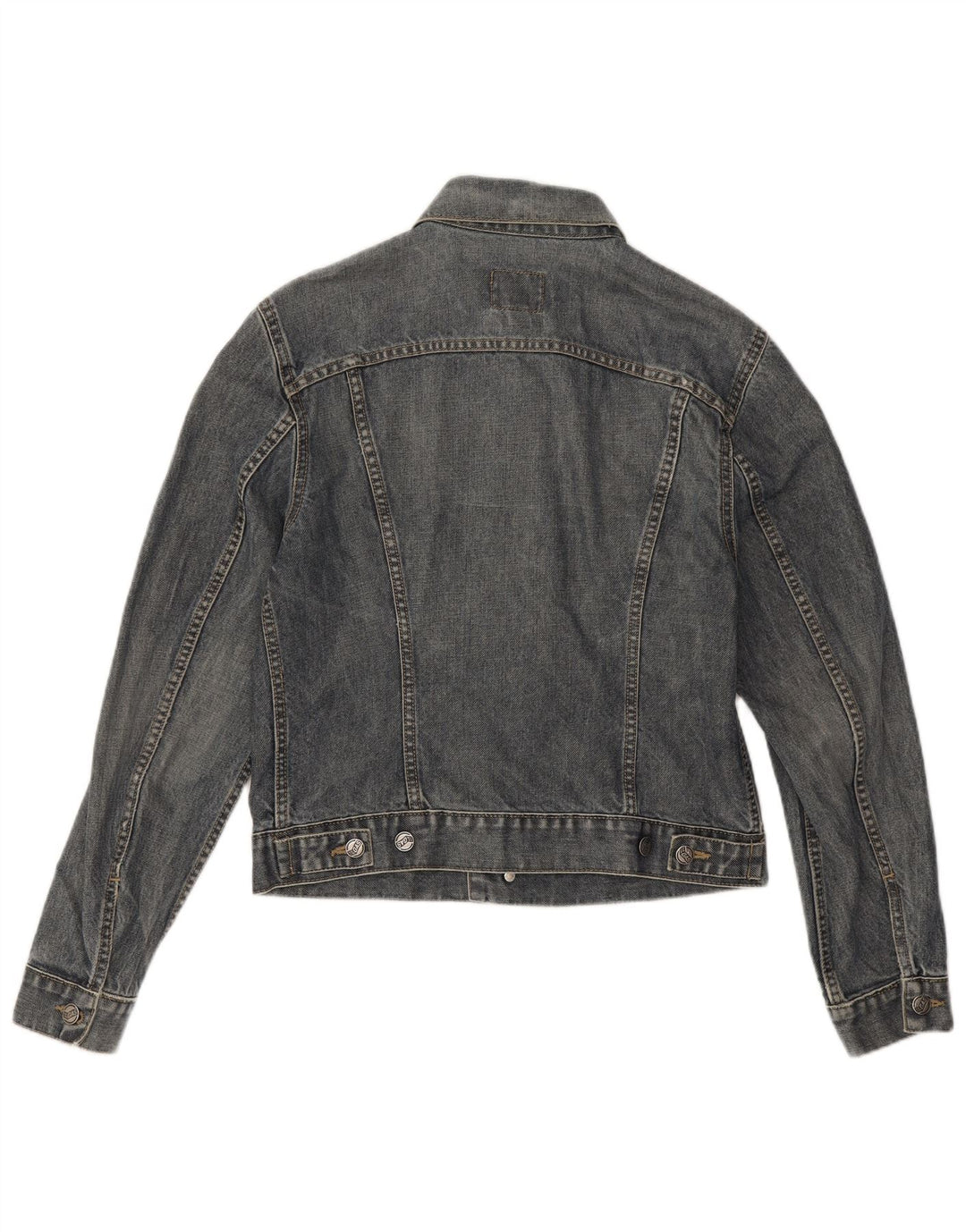 Jaqueta jeans feminina Gas Gas UK 14 algodão azul médio