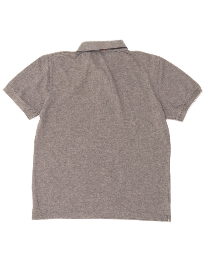 Camisa polo masculina Sun68 cinza médio