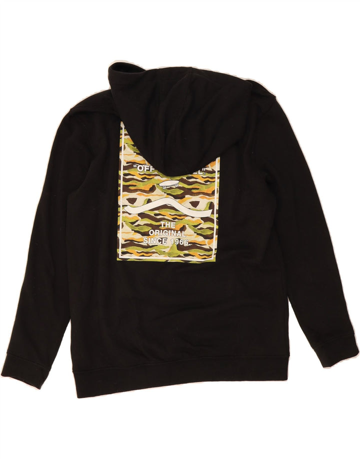 VANS Womens Graphic Hoodie Jumper UK 18 XL Black Cotton Vintage Vans and Second-Hand Vans from Messina Hembry 