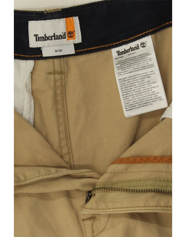 Shorts cargo masculino Timberland W38 XL algodão bege