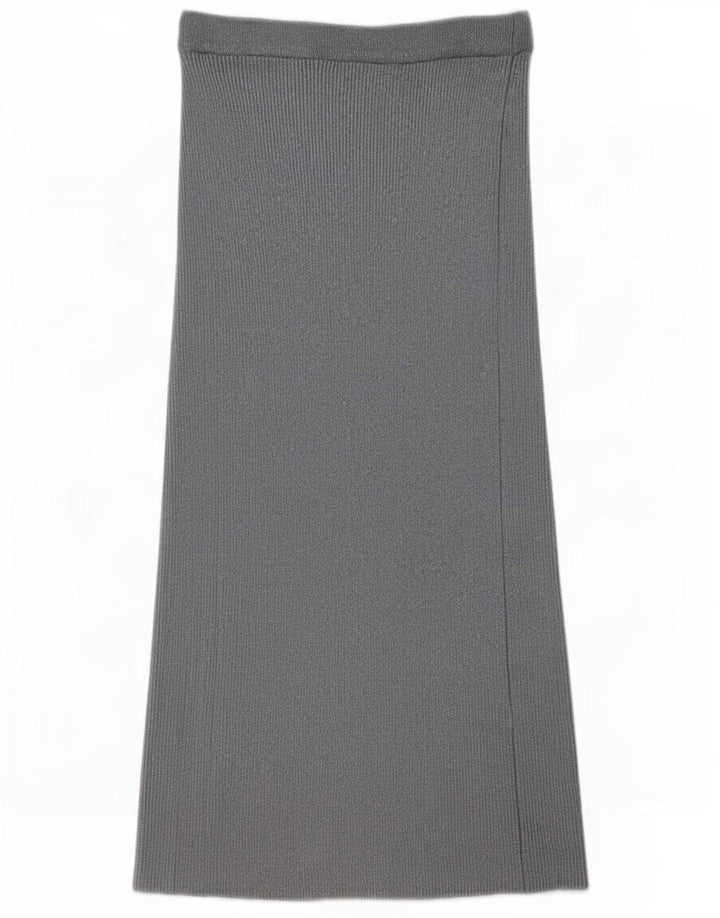 Zara Saia maxi feminina média W28 L34 cinza viscose